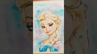 Elsa painting #shorts trending reels #viral #short