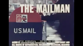 “THE MAILMAN” 1964 UNITED STATES POST OFFICE EDUCATIONAL FILM   AIR MAIL  LETTERS  STAMPS  XD80454a