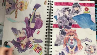 Completed Sketchbook Tour. MOSTLY COLORED