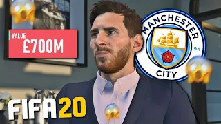 WHAT IF LIONEL MESSI PLAYED FOR MANCHESTER CITY ON FIFA 20?