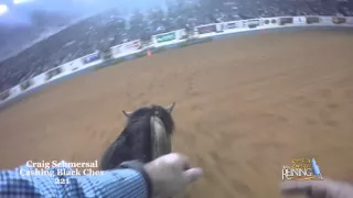 NRHA Inside Reining GoPro Camera on Craig Schmersal NRHA Futurity finals night.