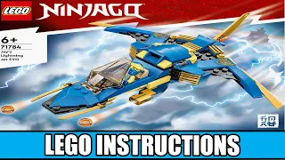 LEGO Instructions | Ninjago | 71784 | Jay's Lightning Jet EVO