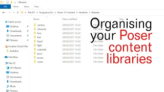 Re-organising your Poser content library