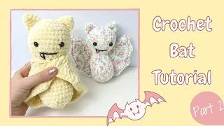 Easy Crochet Bat (TikTok 2021) - Tutorial Part 2 | Free Amigurumi Animal Halloween Pattern