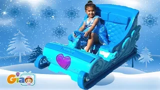 Disney Frozen Sleigh Review Ride-On Sleigh Carriage Power Wheels