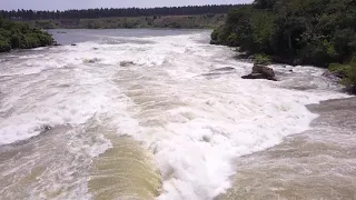 Rapids of the Nile River - ITANDA FALLS (DRONE FLY OVER)