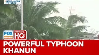 Powerful Typhoon Khanun To Bring Torrential Rain, Dangerous Winds To US Military Base In Okinawa