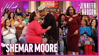 Shemar Moore Shocks Jennifer Hudson as He Kisses a Member of the Audience