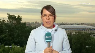 Phoebe Gaa aus Moskau zur Eröffnung der Fußball-WM 2018 in Russland