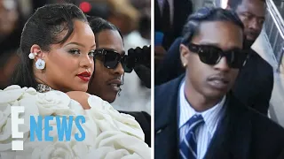 A$AP Rocky Asked THIS QUESTION About Rihanna Outside L.A. Courthouse | E! News