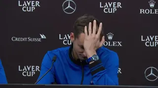 Daniil Medvedev describing his feeling (trolls Rublev) after team Europe won Laver Cup #funny