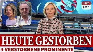 4 berühmte deutsche Schauspieler, die am 13  Oktober 2023  | Heute gestorben |