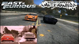 Brian vs Toretto / Supra vs Dodge Charger R/T ''70 [NFS MW]