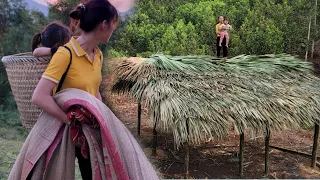 TIMELAPSE: 120 days of building a bamboo house in the forest, Off-grid living _ Build new life