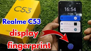 realme c53 me display fingerprint kaise lagaye, realme c53 me fingerprint hai ya nahi