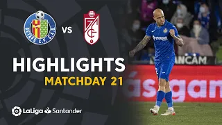 Highlights Getafe CF vs Granada CF (4-2)