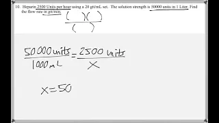 Math 117 : Chapter 21 #10 (Math For Allied Health Tutorial : Heparin)