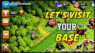 Coc Live || Rank Pushing To Legend + Th 11 Strategy || Let's Visit Your Base Road to 2950 Subs