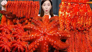[Mukbang ASMR] Octopus Party🐙 Giant Octopus & Amazing Webfoot Octopus Spicy Mushroom Recipe Ssoyoung