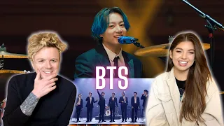 BTS (방탄소년단) "Dynamite" MusiCares Reaction + JoJo Wright (KIIS FM)