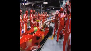 FELIPE MASSA`S CRAZY "FUEL RIG" INCIDENT AT THE SINGAPORE GP (2008) #SHORTS