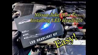 How to Replace and Exchange Headlight Bulb on Nissan Juke