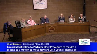 Coeur d'Alene City Council Meeting 3-15-22