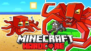 I Survived 100 DAYS as a LAND OCTOPUS in HARDCORE Minecraft!