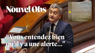 "L'alerte extrêmement grave" interrompt Gérald Darmanin à l'Assemblée nationale
