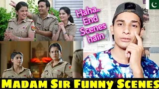 Pakistani Reaction on Madam Sir Funny Scenes | Haseena, Abhunav, Santosh, Pushpa | Sobhan Alee React