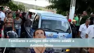 Reportagem sepultamento Antônio Diniz