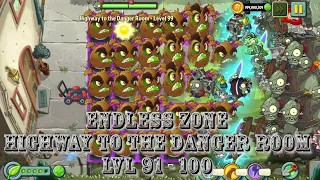 Plants vs Zombies 2 - Modern Day | Endless Zone All Max Level Plants Test Level 91 - 100