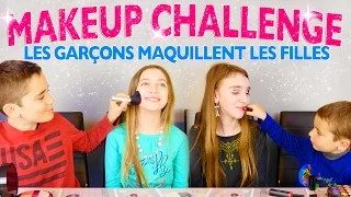 MAKEUP CHALLENGE Garçons VS Filles - Swan & Néo maquillent les filles...