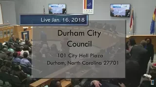 Durham City Council Jan 16, 2018