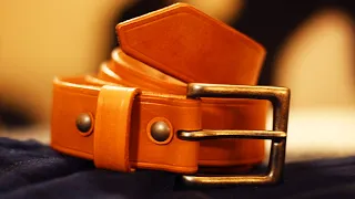 Making a Simple Leather Belt | DIY Leathercraft