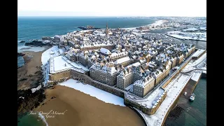 Saint-Malo sous la neige