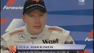 Mika Hakkinen - press conference