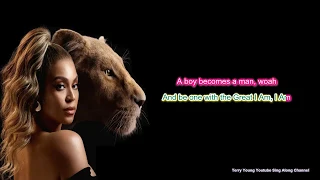 Beyoncé SPIRIT from Disney’s The Lion King (Sing Along) Lyrics