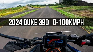 2024 KTM Duke390 0 - 100kmph - 160kmph Timings