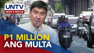 Pataw na multa sa magmamaneho ng lasing, isinusulong itaas sa P1 milyon