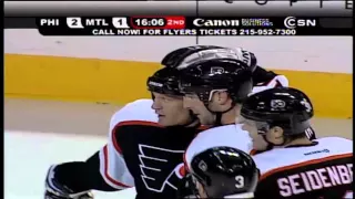 John LeClair 4 goal game against Montreal Canadiens