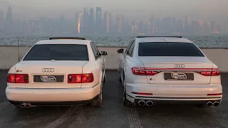 AUDI S8 - GENERATIONS CLASH - 2021 vs 2001 - D5 vs D2 - The latest vs the one that started it all