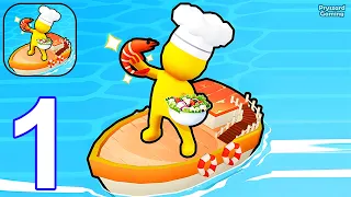 Sea Restaurant - Travel Tycoon - Gameplay Walkthrough Part 1 Stickman Sea Ship Restaurant Manager