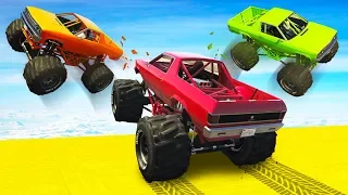 CRAZY MONSTER TRUCK RKO! - GTA 5 Funny Moments