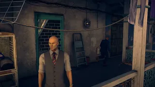 Hitman - The Kashmirian reacts to his gun being missing.