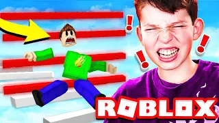 *IMPOSSIBLE* ROBLOX OBBY MADE MY LITTLE BROTHER BREAK HIS COMPUTER!