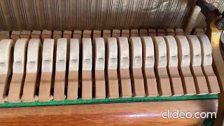 An upright piano hammers are clicking sound. A small felt RED cushion was lose there. How fix it DIY