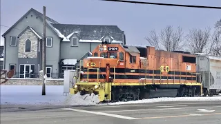 Weirdest Railroad Crossing Ever!  Exempt Crossing At Major Intersection, Traffic Signal Controlled!