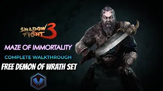 Maze of Immortality Event Complete Walkthrough | Free Demon of Wrath Set - Shadow Fight 3
