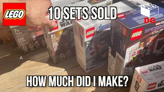 I SOLD 10 Retired LEGO Investments for a profit...Here's how much I made